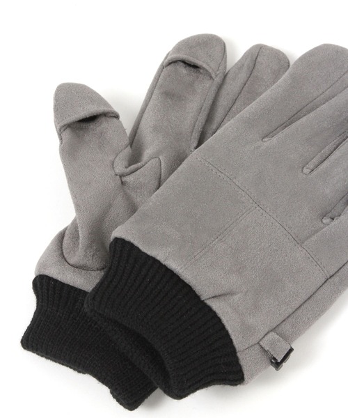 BAYFLOW（ベイフロー）の「フェイクスエードグローブ（手袋・メンズ・グレー/ベージュ/ブラック/ブラウン・FREE）」の5枚目の写真
