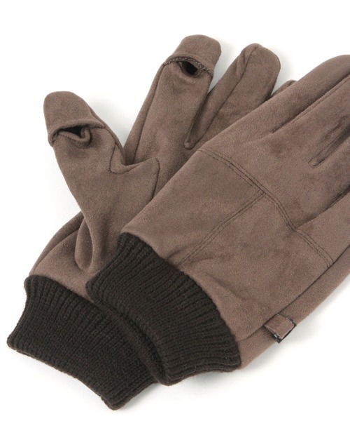 BAYFLOW（ベイフロー）の「フェイクスエードグローブ（手袋・メンズ・グレー/ベージュ/ブラック/ブラウン・FREE）」の7枚目の写真