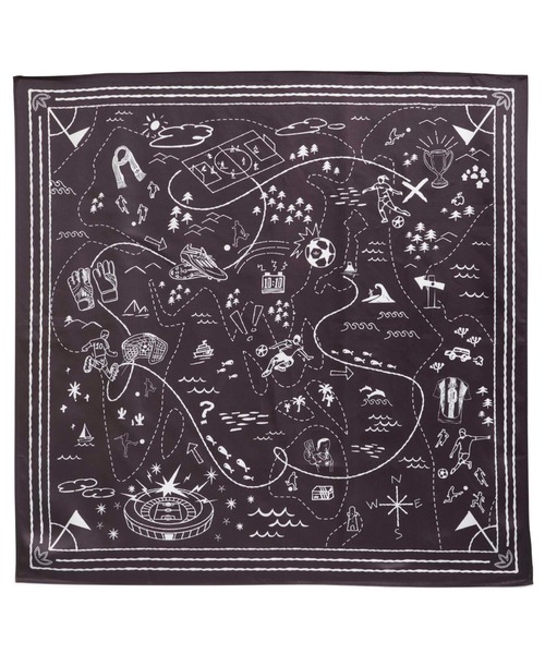 adidas(アディダス)の「adidas MR PIN&SCARF / アディダス ミスター ピン & スカーフ(バンダナ/スカーフ・メンズ・ブラック・ONE SIZE)」の1枚目の写真