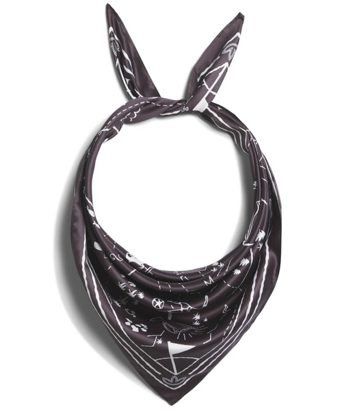 adidas(アディダス)の「adidas MR PIN&SCARF / アディダス ミスター ピン & スカーフ(バンダナ/スカーフ・メンズ・ブラック・ONE SIZE)」の3枚目の写真