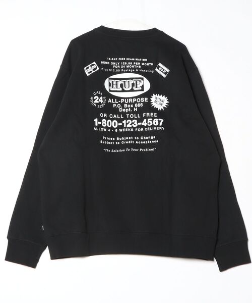 HUF(ハフ)の「【C-HUF2】【HUF/ハフ】AS SEEN ON TV CREWNECK PF00690(スウェット・メンズ・ブラック・XX-LARGE)」の12枚目の写真