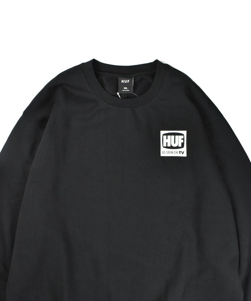 HUF(ハフ)の「【C-HUF2】【HUF/ハフ】AS SEEN ON TV CREWNECK PF00690(スウェット・メンズ・ブラック・XX-LARGE)」の3枚目の写真