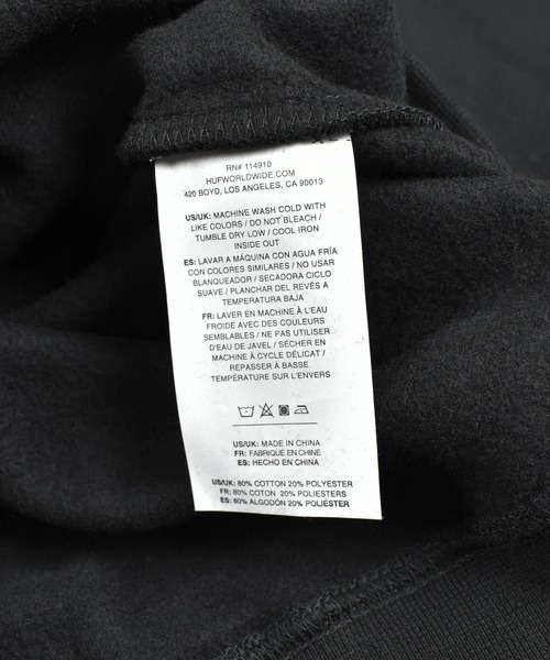 HUF(ハフ)の「【C-HUF2】【HUF/ハフ】AS SEEN ON TV CREWNECK PF00690(スウェット・メンズ・ブラック・XX-LARGE)」の7枚目の写真