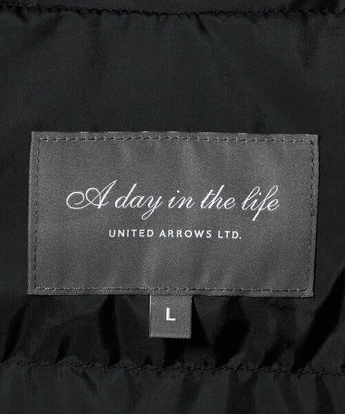 A DAY IN THE LIFE UNITED ARROWS(アデイインザライフユナイテッドアローズ)の「中綿 スタンドカラー コート-撥水-<A DAY IN THE LIFE>(その他アウター・メンズ・ブラック/ダークグレー・XL/L/M)」の5枚目の写真