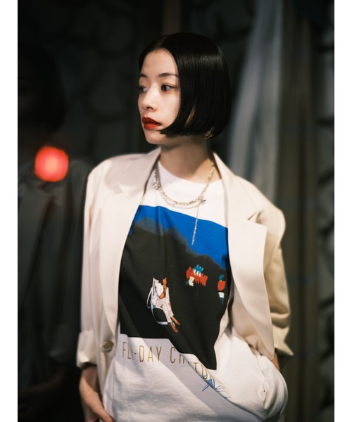 ZOZOVILLA(ゾゾヴィラ)の「【OKAMUNE ARCHIVES】Fly-Day Chinatown / Yasuha(Tシャツ/カットソー・メンズ・ブラック/ホワイト・SMALL/MEDIUM/LARGE/X-LARGE)」の8枚目の写真