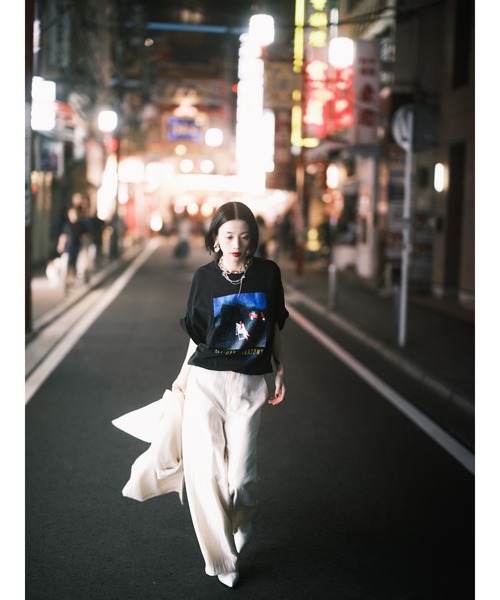 ZOZOVILLA(ゾゾヴィラ)の「【OKAMUNE ARCHIVES】Fly-Day Chinatown / Yasuha(Tシャツ/カットソー・メンズ・ブラック/ホワイト・SMALL/MEDIUM/LARGE/X-LARGE)」の12枚目の写真