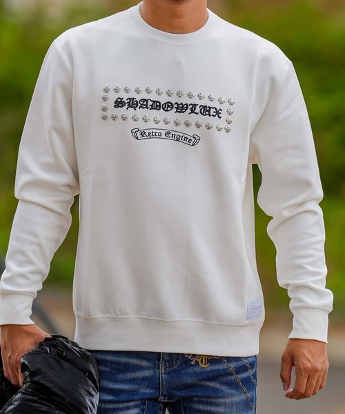 adamsJUGGLER（アダムスジャグラー）の「RTEGクルーシフィクスエッジスウェットプル（スウェット・メンズ・ホワイト/ブラック・S/M/L/XL）」の14枚目の写真