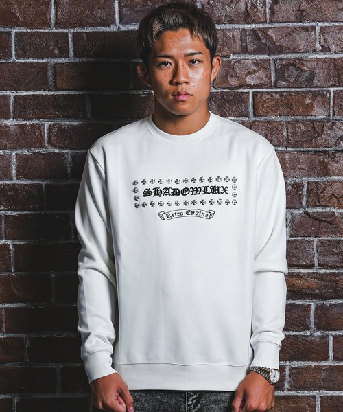 adamsJUGGLER（アダムスジャグラー）の「RTEGクルーシフィクスエッジスウェットプル（スウェット・メンズ・ホワイト/ブラック・S/M/L/XL）」の9枚目の写真