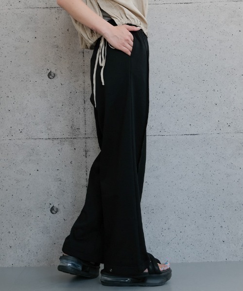 aquagarage(アクアガレージ)の「2wayスウェットパンツ(その他パンツ・レディース・ブラック/杢グレー・M)」の2枚目の写真