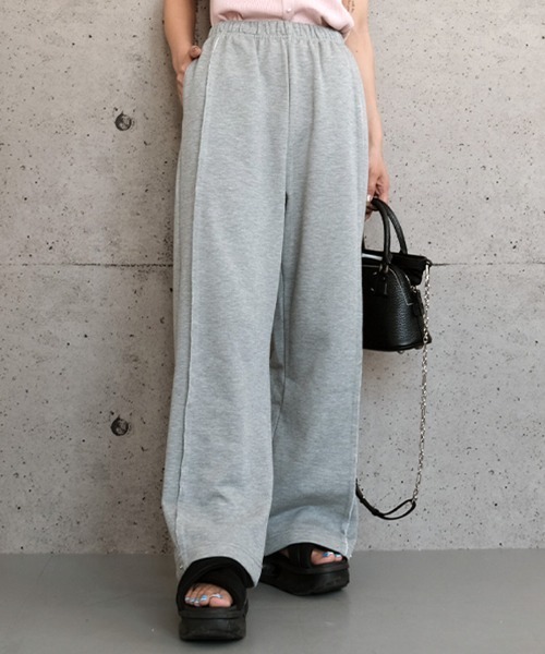 aquagarage(アクアガレージ)の「2wayスウェットパンツ(その他パンツ・レディース・ブラック/杢グレー・M)」の3枚目の写真