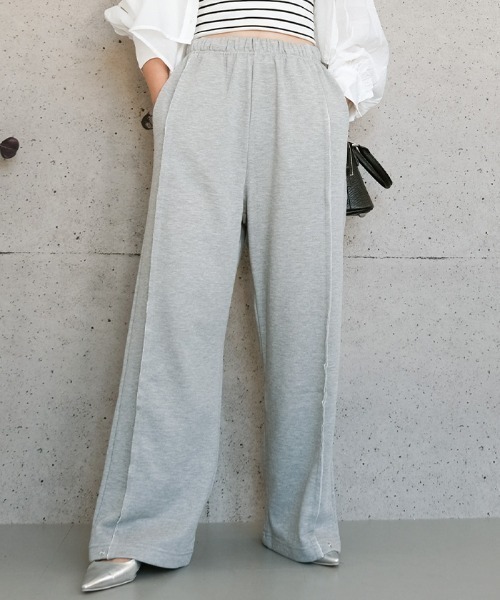 aquagarage(アクアガレージ)の「2wayスウェットパンツ(その他パンツ・レディース・ブラック/杢グレー・M)」の5枚目の写真