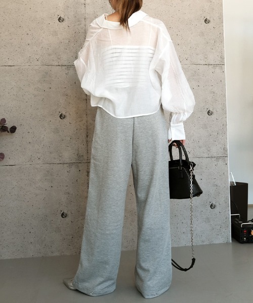 aquagarage(アクアガレージ)の「2wayスウェットパンツ(その他パンツ・レディース・ブラック/杢グレー・M)」の7枚目の写真