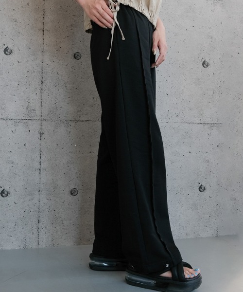 aquagarage(アクアガレージ)の「2wayスウェットパンツ(その他パンツ・レディース・ブラック/杢グレー・M)」の13枚目の写真