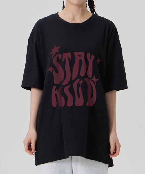ASTRAL PROJECTION（アストラルプロジェクション）の「[ステイワイルド]コットンルーズフィット半袖Tシャツ_ブラック（Tシャツ/カットソー・メンズ・その他・MEDIUM/X-LARGE/XX-LARGE/LARGE）」の3枚目の写真