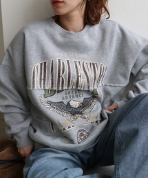 ★ZOZOTOWN店限定★裏起毛イーグルカレッジリメイクスウェット