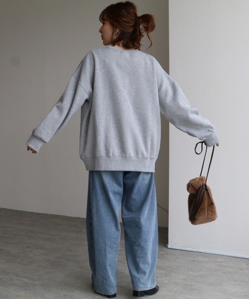 zena(ジェナ)の「★ZOZOTOWN店限定★裏起毛イーグルカレッジリメイクスウェット(スウェット・レディース・グレー/ブラウン系その他/ホワイト系その他・FREE)」の7枚目の写真
