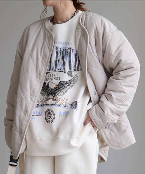 zena(ジェナ)の「★ZOZOTOWN店限定★裏起毛イーグルカレッジリメイクスウェット(スウェット・レディース・グレー/ブラウン系その他/ホワイト系その他・FREE)」の4枚目の写真