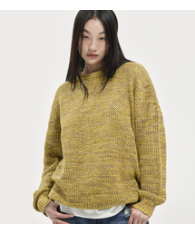 EXTRAORDINARY（エクストラオーディナリー）の「NET MIX SWEATER  YELLOW（ニット/セーター）」