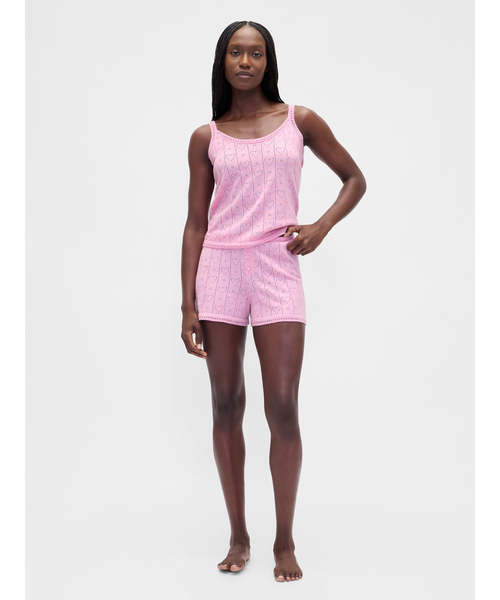 GAP(ギャップ)の「ライトウェイト CashSoft カシミヤタッチ ポインテール ハートパジャマタンクトップ(ルームウェア/パジャマ・レディース・レッド/ピンク・XS/S/M/L/XXS)」の8枚目の写真