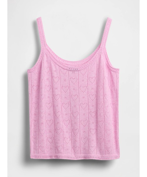 GAP(ギャップ)の「ライトウェイト CashSoft カシミヤタッチ ポインテール ハートパジャマタンクトップ(ルームウェア/パジャマ・レディース・レッド/ピンク・XS/S/M/L/XXS)」の6枚目の写真