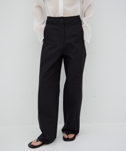 LEVAR（レバー）の「French Wide Chino Pants - Black（その他パンツ・レディース・その他・MEDIUM/SMALL）」の2枚目の写真