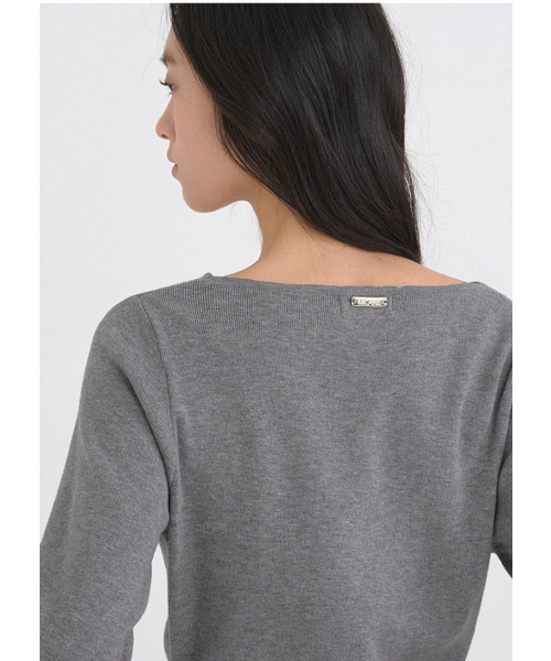 MICANE(ミケーネ)の「セイディカウルネックストラップニット(ニット/セーター・レディース・グレー/クリーム・SMALL/MEDIUM/LARGE/X-LARGE)」の14枚目の写真