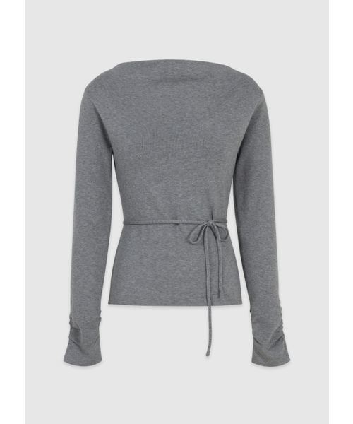 MICANE(ミケーネ)の「セイディカウルネックストラップニット(ニット/セーター・レディース・グレー/クリーム・SMALL/MEDIUM/LARGE/X-LARGE)」の17枚目の写真
