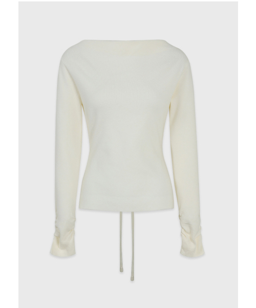 MICANE(ミケーネ)の「セイディカウルネックストラップニット(ニット/セーター・レディース・グレー/クリーム・SMALL/MEDIUM/LARGE/X-LARGE)」の18枚目の写真