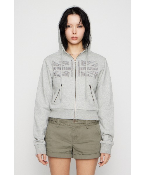 LAGUA GEM UNION JACK フーディ　　　新品タグ付き　グレー UNION JACK フーディ（パーカー）｜LAGUA GEM（ラグアジェム）の