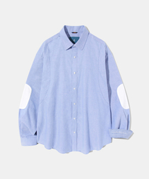 Diamond Layla（ダイアモンドレイラ）の「Elbow Patch Oxford Shirt  S117  Skyblue（シャツ/ブラウス）」