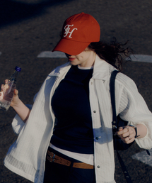TRAFFIC HARMONY（トラフィック ハーモニー）の「DEEP SHAPE APPLIQUE LOGO BALLCAP_ORANGE（キャップ）」