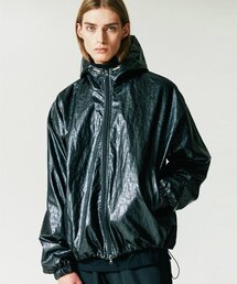 S SY（エスエスワイ）の「VCL クレックレザー オーバーサイズ フードパーカー ジップアップ ブラック（その他アウター）」