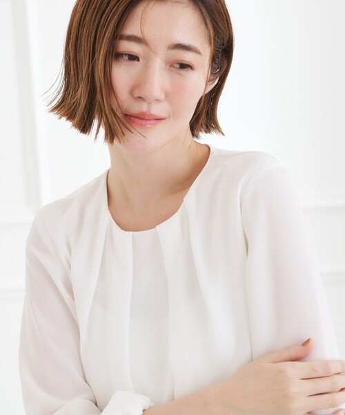 grove(グローブ)の「【手洗いOK】パーツ付き裾バルーンブラウス(シャツ/ブラウス・レディース・オフホワイト・02/05/04/03/01)」の4枚目の写真