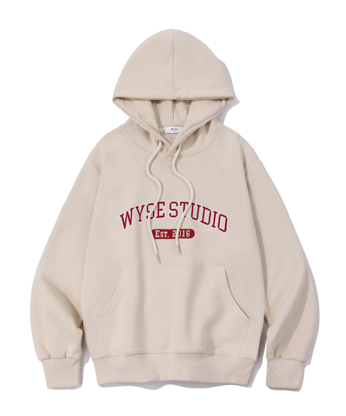 WYSE(ワイズ)の「アプリケスタジオ フードパーカー ベージュ(パーカー・メンズ・ベージュ・SMALL/MEDIUM/LARGE)」の1枚目の写真