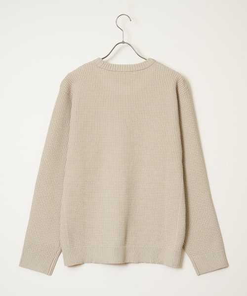 ikka（イッカ）の「【洗濯機で洗える】GOKU楽ニットクルーインナーセット【2点セット】（ニット/セーター・メンズ・ベージュ/ネイビー/グリーン・M/L/XL/S）」の15枚目の写真
