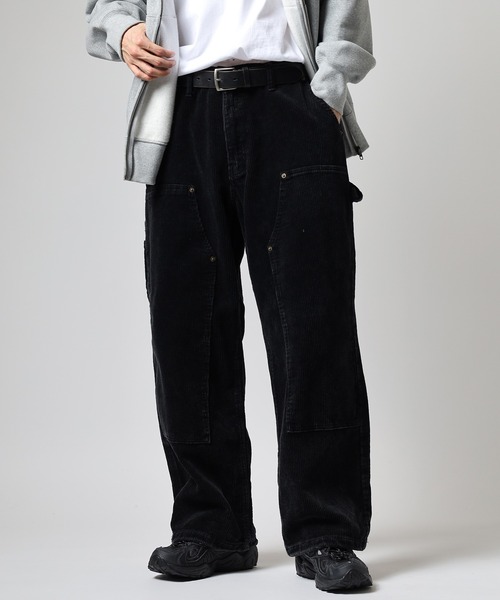 Jungle Storm(ジャングルストーム)の「JUNGLE STORM 加工コーデュロイダブルニーパンツ(その他パンツ・メンズ・ブラック/グレー・M/L)」の1枚目の写真