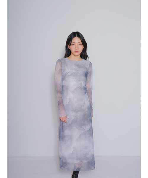 BOMNAL BOUTIQUE(ボムナルブティック)の「クラウドロングドレス_グレー(ワンピース・レディース・その他・SMALL/MEDIUM)」の2枚目の写真