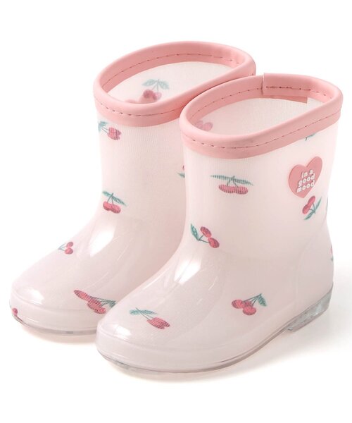 apres les cours（アプレレクール）の「花・ハート・さくらんぼ・恐竜柄レインシューズ（レインシューズ・キッズ・ラベンダー/ピンク/サックスブルー/アイボリー・14/15 /16/17/18/19）」の18枚目の写真