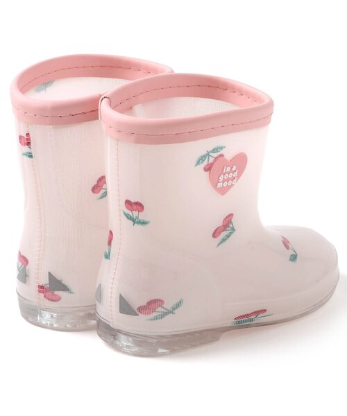 apres les cours（アプレレクール）の「花・ハート・さくらんぼ・恐竜柄レインシューズ（レインシューズ・キッズ・ラベンダー/ピンク/サックスブルー/アイボリー・14/15 /16/17/18/19）」の17枚目の写真