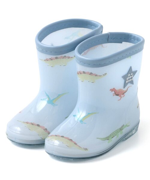 apres les cours（アプレレクール）の「花・ハート・さくらんぼ・恐竜柄レインシューズ（レインシューズ・キッズ・ラベンダー/ピンク/サックスブルー/アイボリー・14/15 /16/17/18/19）」の8枚目の写真