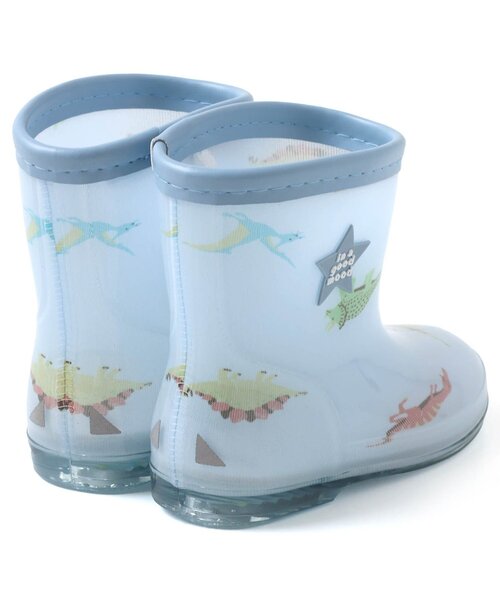 apres les cours（アプレレクール）の「花・ハート・さくらんぼ・恐竜柄レインシューズ（レインシューズ・キッズ・ラベンダー/ピンク/サックスブルー/アイボリー・14/15 /16/17/18/19）」の5枚目の写真