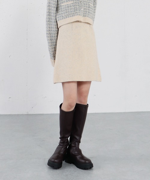 archives（アルシーヴ）の「ツイードニットカーディガン×ミニキャミワンピＳＥＴ（ワンピース・レディース・グレー/アイボリー/チャコールグレー・MEDIUM）」の17枚目の写真
