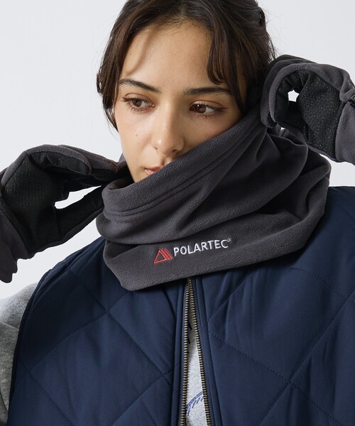 ABAHOUSE(アバハウス)の「【POLARTEC /ポーラテック】NECKWARMER / ネックウォーマー/ユニセックス(ネックウォーマー/スヌード・メンズ・ブラック/チャコールグレー/ベージュ/ネイビー/カーキ/ピンク/エメラルド・フリー)」の3枚目の写真