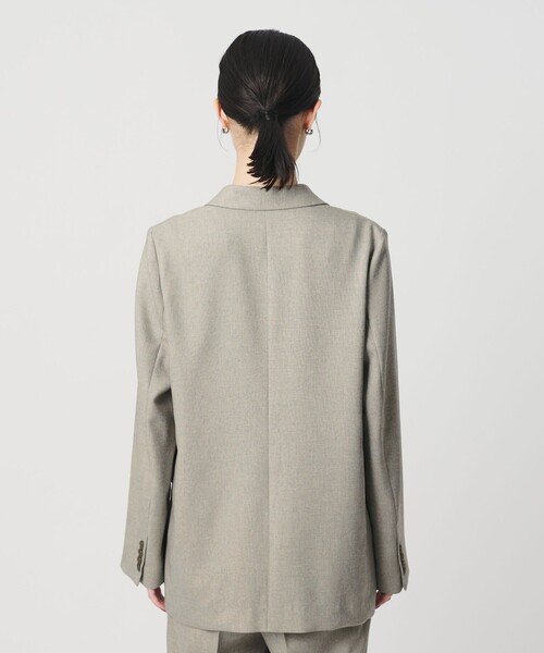 セール】リネンライク ダブルジャケット（テーラードジャケット
