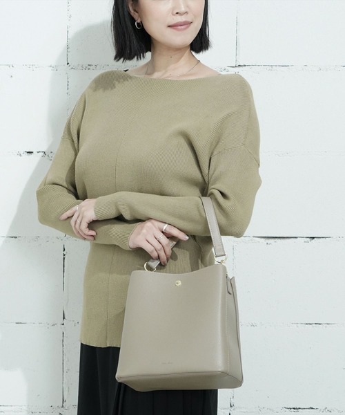 Legato Largo(レガートラルゴ)の「"02"≪Legato Largo≫たすかるっかばん 3ポケット 2WAY ショルダーバッグ(ショルダーバッグ・レディース・ライトグレー/モカ/ブラック/グレイッシュベージュ/バーガンディー・ONE SIZE)」の13枚目の写真
