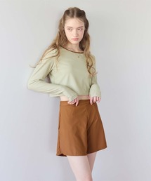 SEA DRESS（シードレス）の「3点セット/パイピング長袖ビキニ×ショートパンツ/水着（水着）」