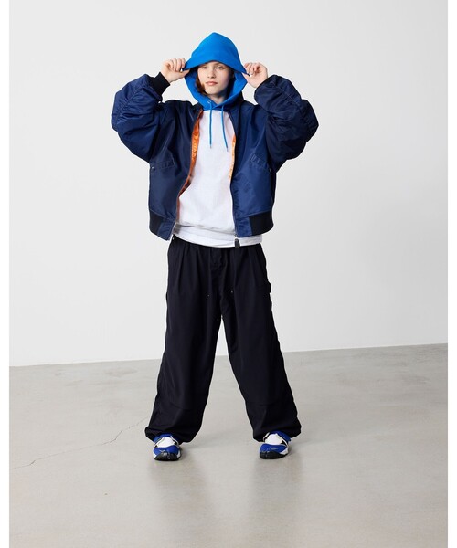 BEAMS（ビームス）の「ワイド ダブルニー イージーパンツ（その他パンツ・メンズ・チャコールグレー/ネイビー・XL/L/M/S）」の16枚目の写真