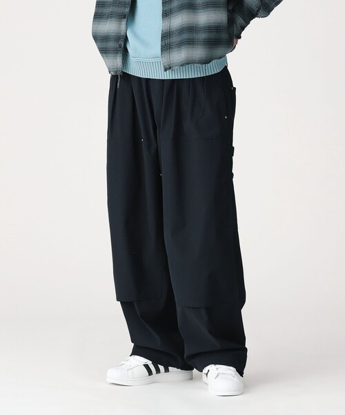 BEAMS（ビームス）の「ワイド ダブルニー イージーパンツ（その他パンツ・メンズ・チャコールグレー/ネイビー・XL/L/M/S）」の19枚目の写真