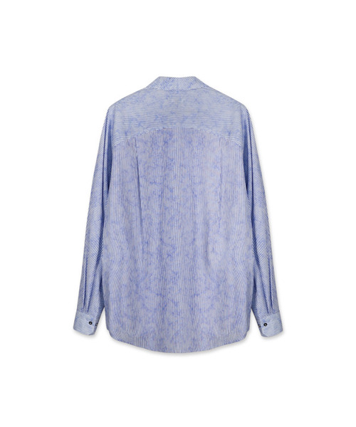 YOUCHE PRET A PORTER(ユッシュプレタポルテ)の「AR STRIPED SUN-GRIB SHIRTS Skyblue(シャツ/ブラウス・メンズ・その他・MEDIUM/LARGE)」の2枚目の写真