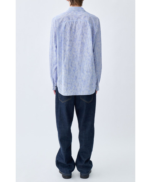 YOUCHE PRET A PORTER(ユッシュプレタポルテ)の「AR STRIPED SUN-GRIB SHIRTS Skyblue(シャツ/ブラウス・メンズ・その他・MEDIUM/LARGE)」の5枚目の写真